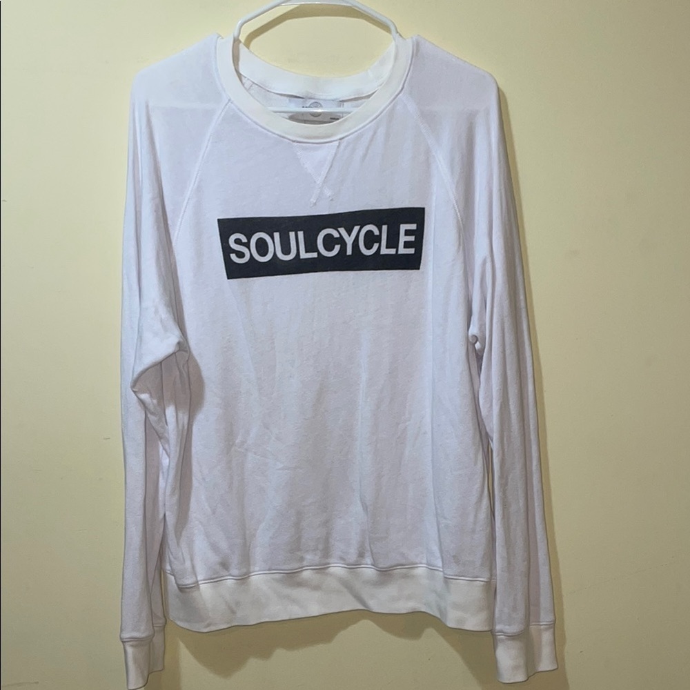 Womens SoulCycle White Sweatshirt
